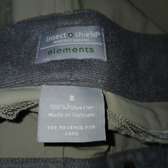 Element Women's Khaki Boot Cut, Insect Repellant Pants Sz 8 - Picture 4 of 7
